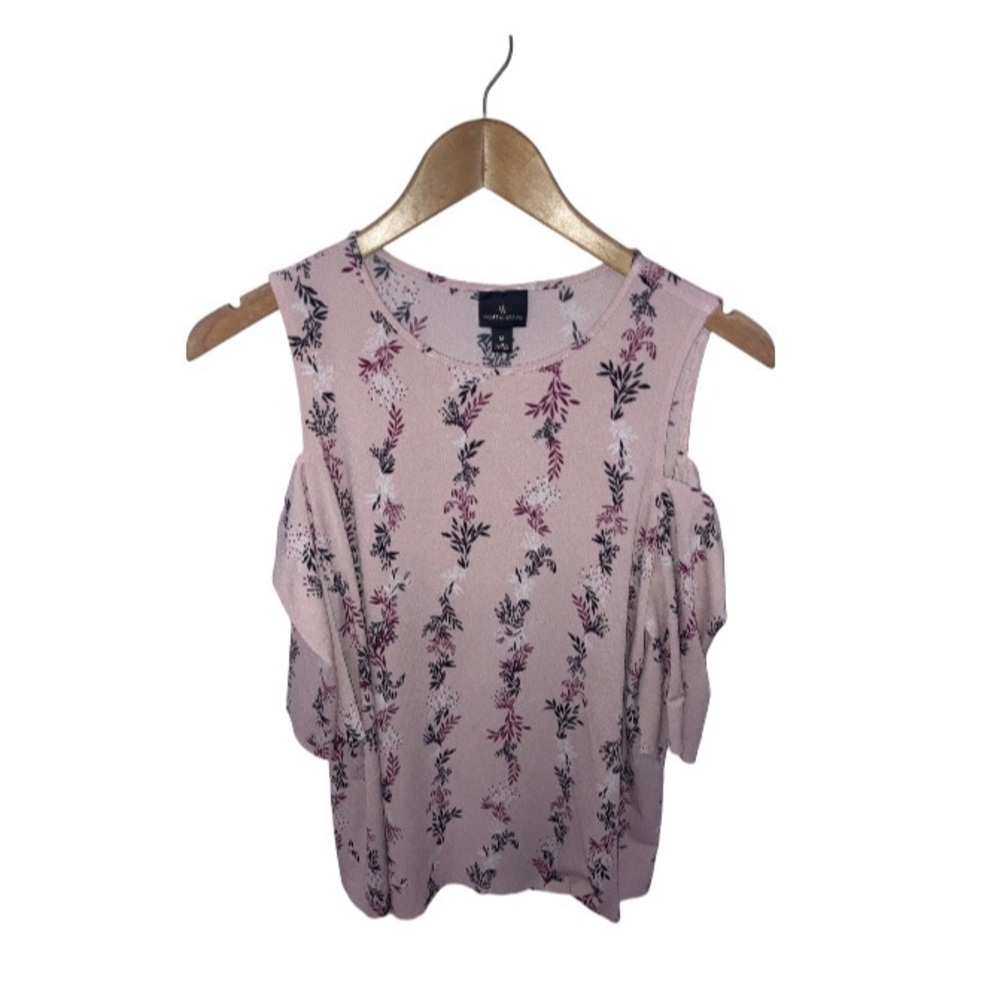 Pink Off-The-Shoulder Floral Top | Worthington